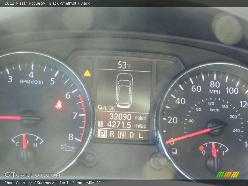 Black Amethyst / Black 2012 Nissan Rogue SV