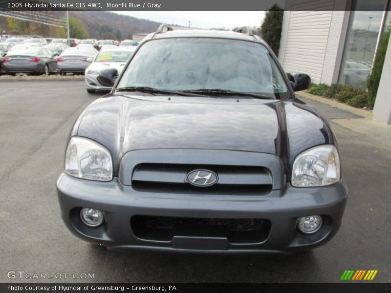Moonlit Blue / Gray 2005 Hyundai Santa Fe GLS 4WD