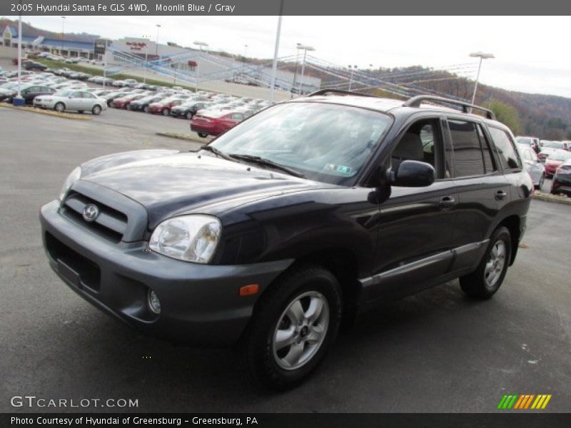 Moonlit Blue / Gray 2005 Hyundai Santa Fe GLS 4WD