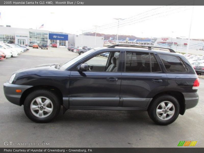 Moonlit Blue / Gray 2005 Hyundai Santa Fe GLS 4WD