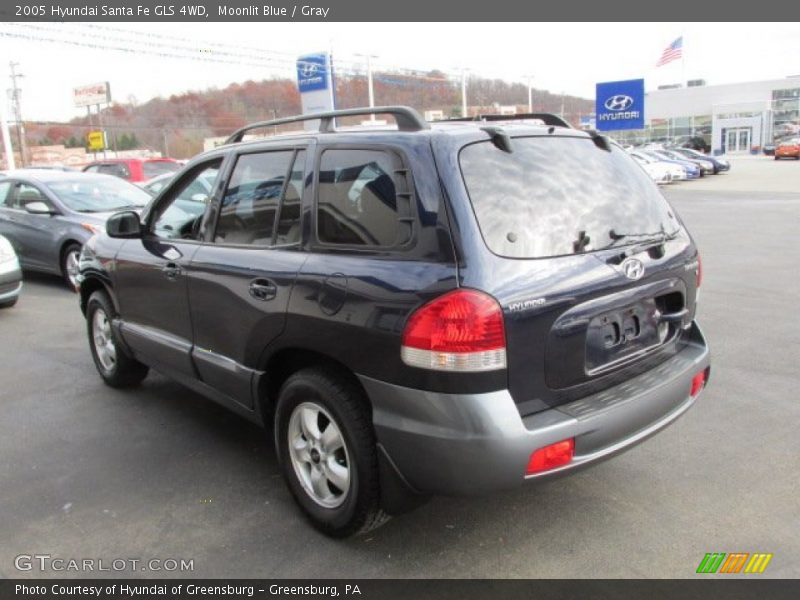 Moonlit Blue / Gray 2005 Hyundai Santa Fe GLS 4WD