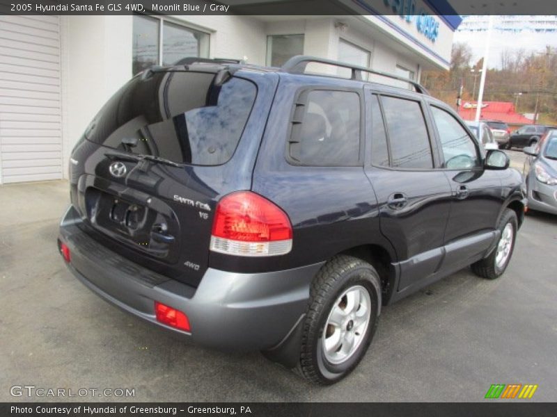 Moonlit Blue / Gray 2005 Hyundai Santa Fe GLS 4WD