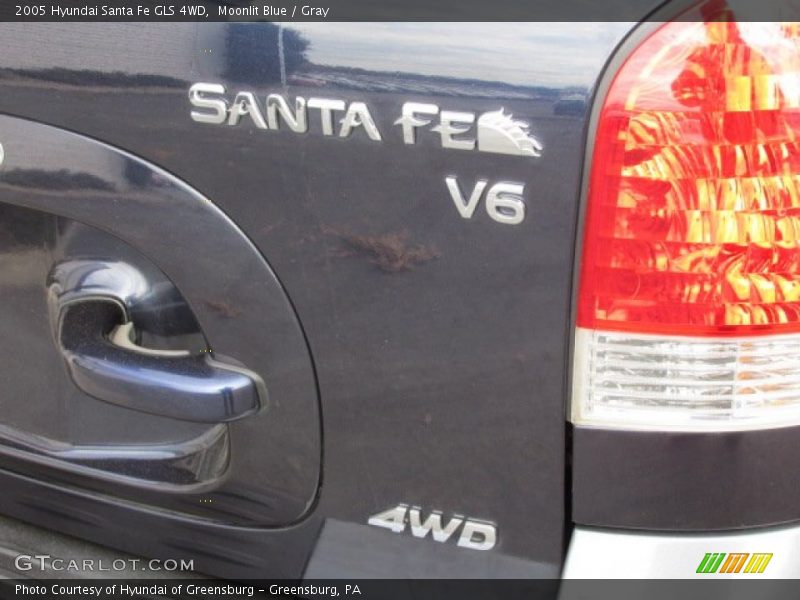 Moonlit Blue / Gray 2005 Hyundai Santa Fe GLS 4WD