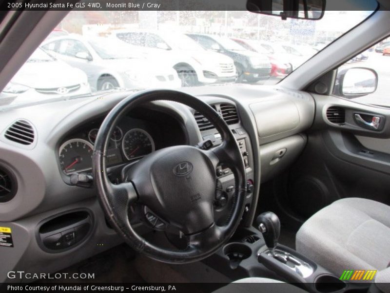 Moonlit Blue / Gray 2005 Hyundai Santa Fe GLS 4WD