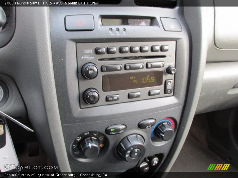 Moonlit Blue / Gray 2005 Hyundai Santa Fe GLS 4WD