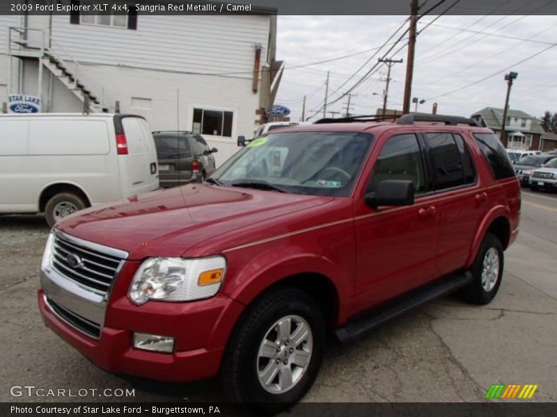 Sangria Red Metallic / Camel 2009 Ford Explorer XLT 4x4