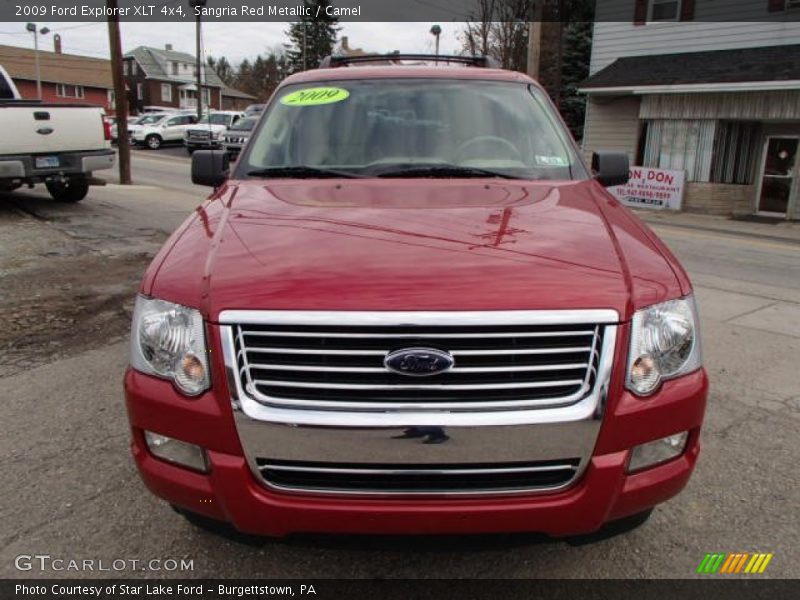 Sangria Red Metallic / Camel 2009 Ford Explorer XLT 4x4