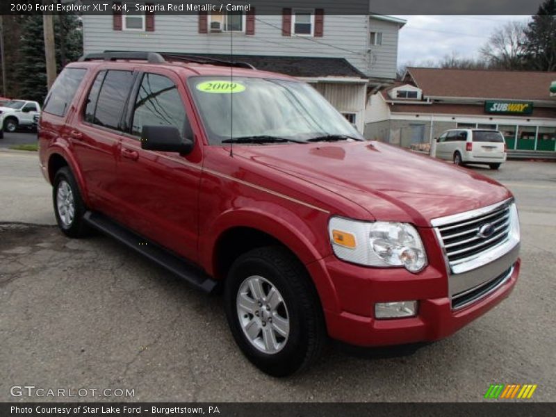 Sangria Red Metallic / Camel 2009 Ford Explorer XLT 4x4