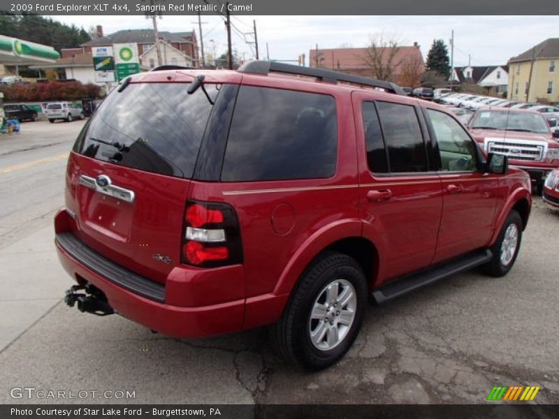 Sangria Red Metallic / Camel 2009 Ford Explorer XLT 4x4