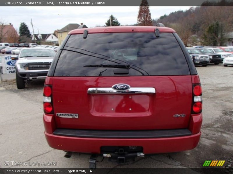 Sangria Red Metallic / Camel 2009 Ford Explorer XLT 4x4