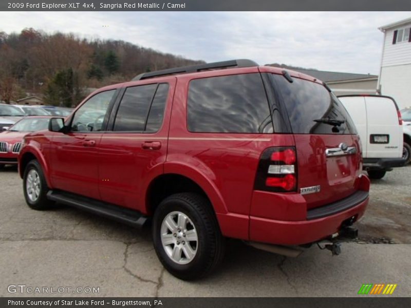 Sangria Red Metallic / Camel 2009 Ford Explorer XLT 4x4