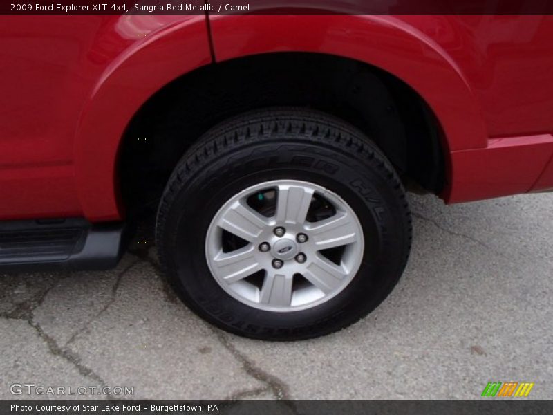 Sangria Red Metallic / Camel 2009 Ford Explorer XLT 4x4