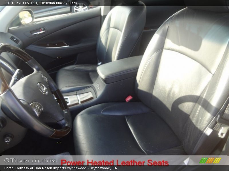 Obsidian Black / Black 2011 Lexus ES 350