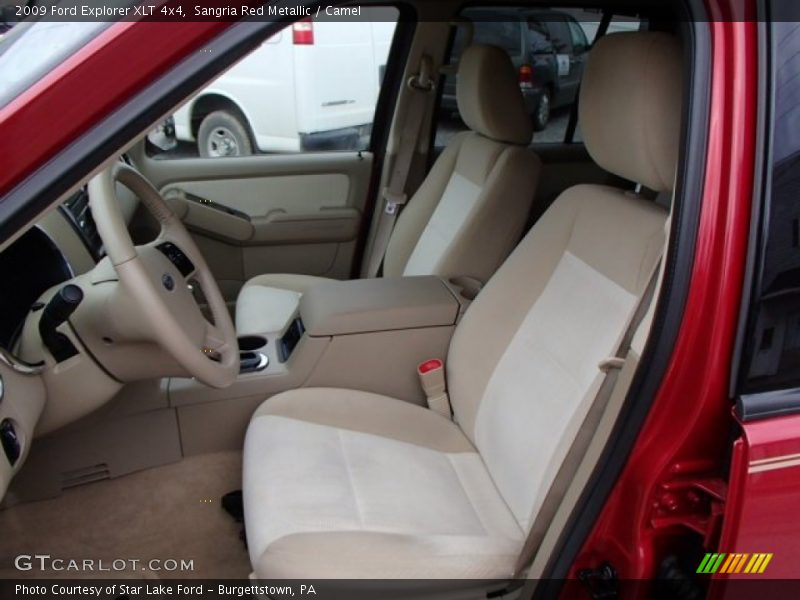 Sangria Red Metallic / Camel 2009 Ford Explorer XLT 4x4