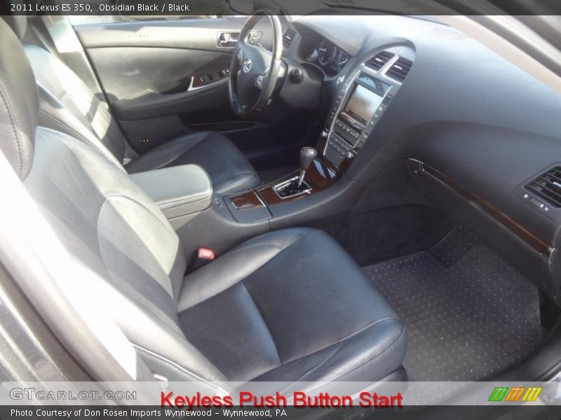 Obsidian Black / Black 2011 Lexus ES 350