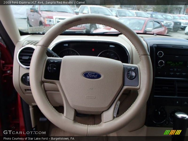 Sangria Red Metallic / Camel 2009 Ford Explorer XLT 4x4
