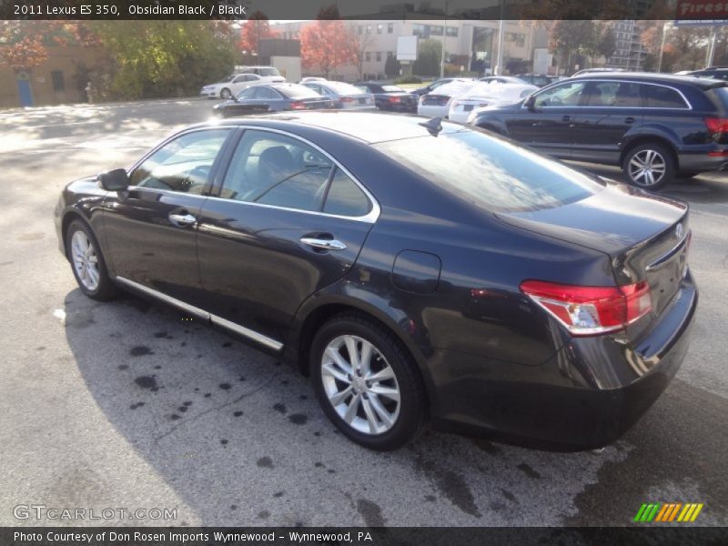 Obsidian Black / Black 2011 Lexus ES 350