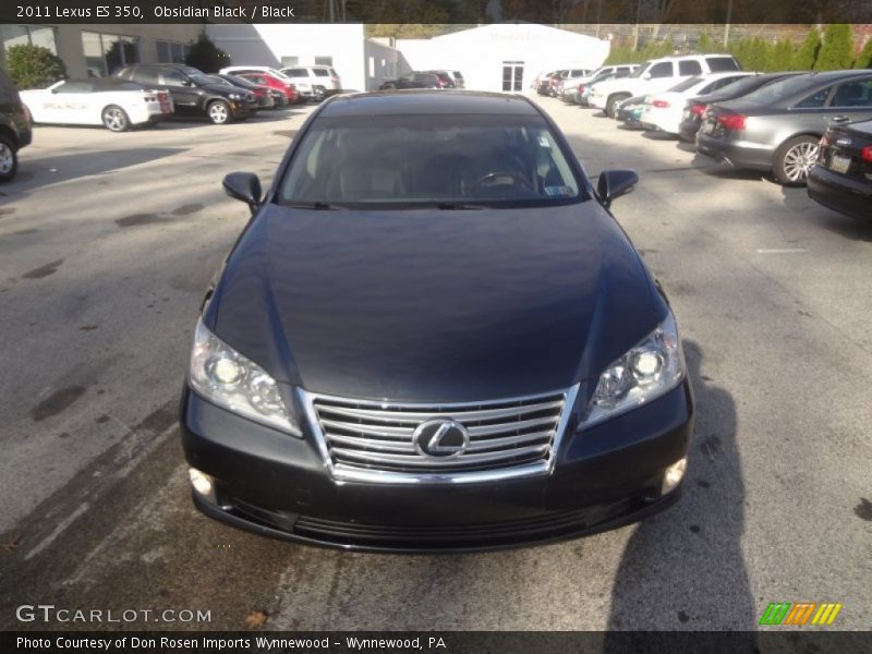 Obsidian Black / Black 2011 Lexus ES 350