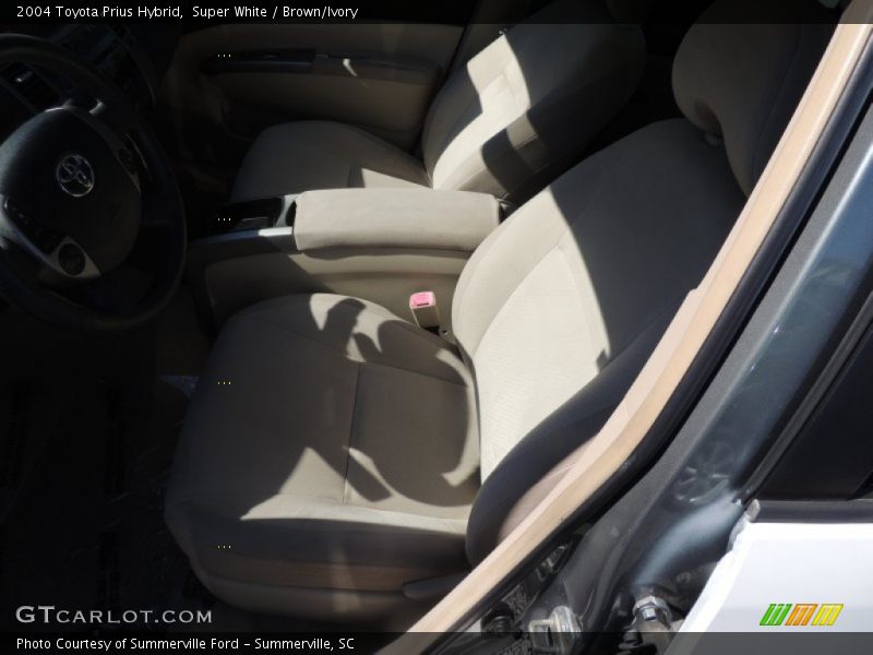 Super White / Brown/Ivory 2004 Toyota Prius Hybrid