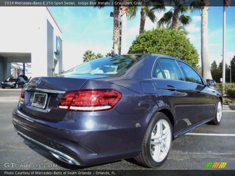 Indigo Blue Metallic / Gray/Dark Gray 2014 Mercedes-Benz E 350 Sport Sedan