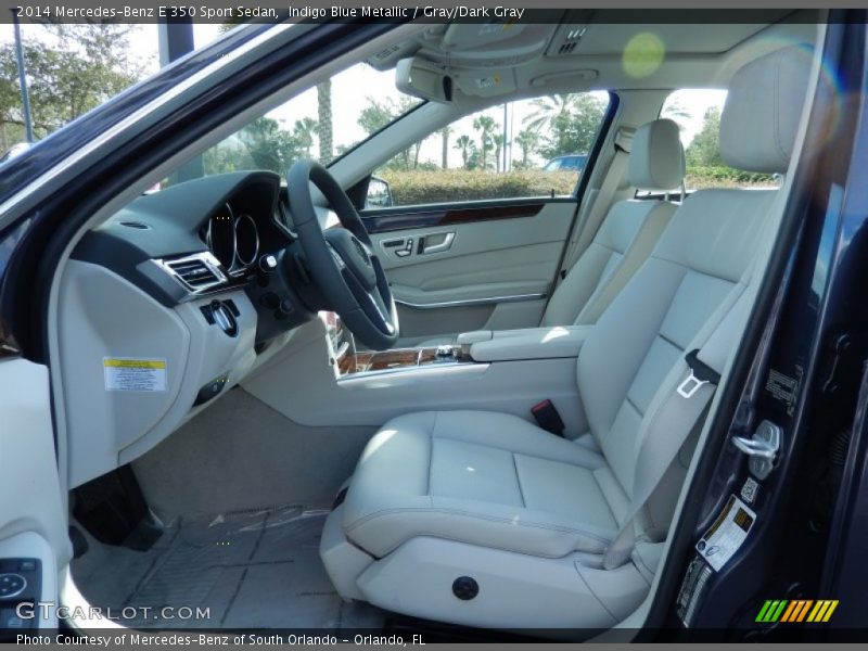 Indigo Blue Metallic / Gray/Dark Gray 2014 Mercedes-Benz E 350 Sport Sedan