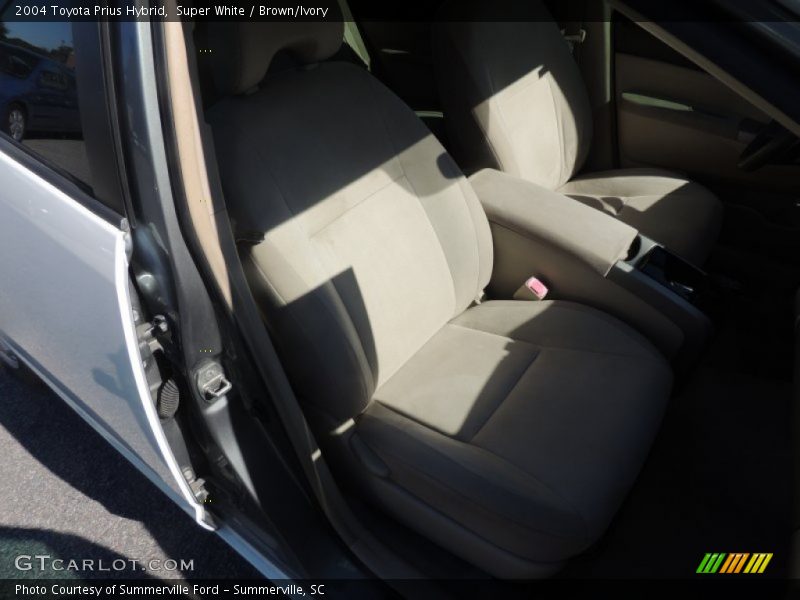 Super White / Brown/Ivory 2004 Toyota Prius Hybrid