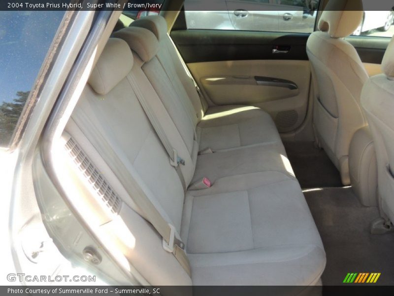 Super White / Brown/Ivory 2004 Toyota Prius Hybrid