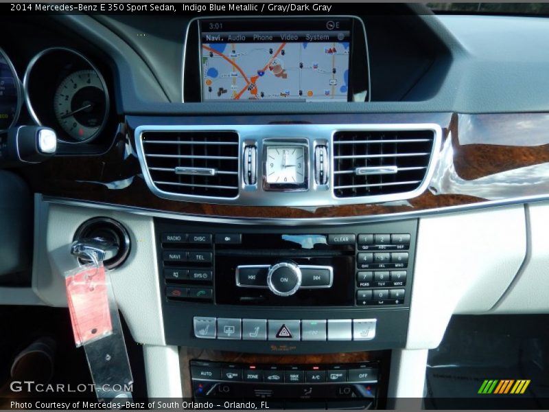 Indigo Blue Metallic / Gray/Dark Gray 2014 Mercedes-Benz E 350 Sport Sedan
