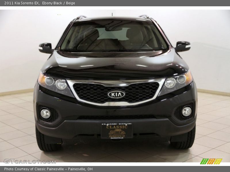 Ebony Black / Beige 2011 Kia Sorento EX