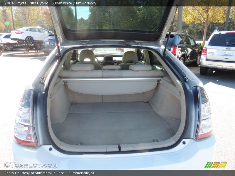 Super White / Brown/Ivory 2004 Toyota Prius Hybrid