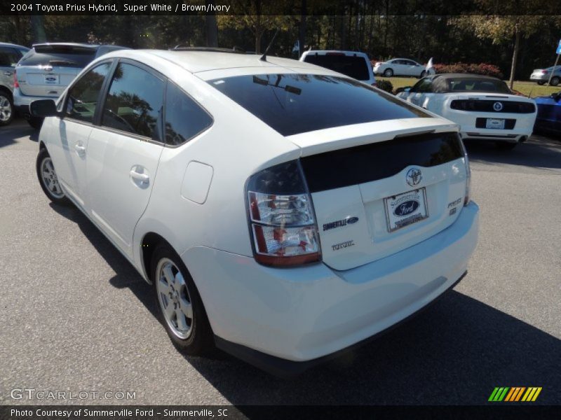 Super White / Brown/Ivory 2004 Toyota Prius Hybrid