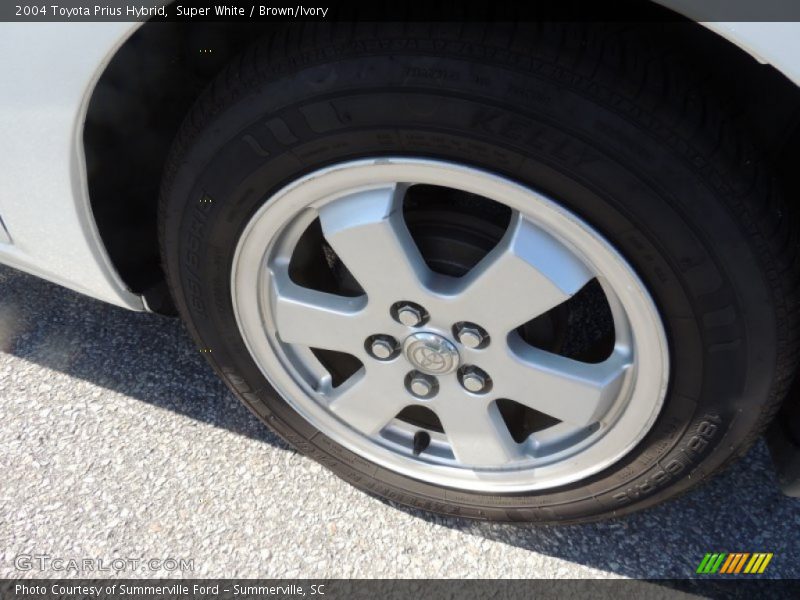 Super White / Brown/Ivory 2004 Toyota Prius Hybrid