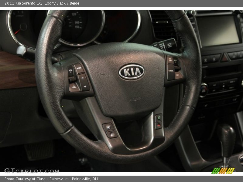 Ebony Black / Beige 2011 Kia Sorento EX