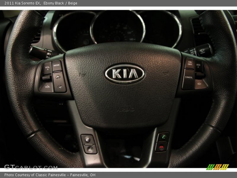 Ebony Black / Beige 2011 Kia Sorento EX