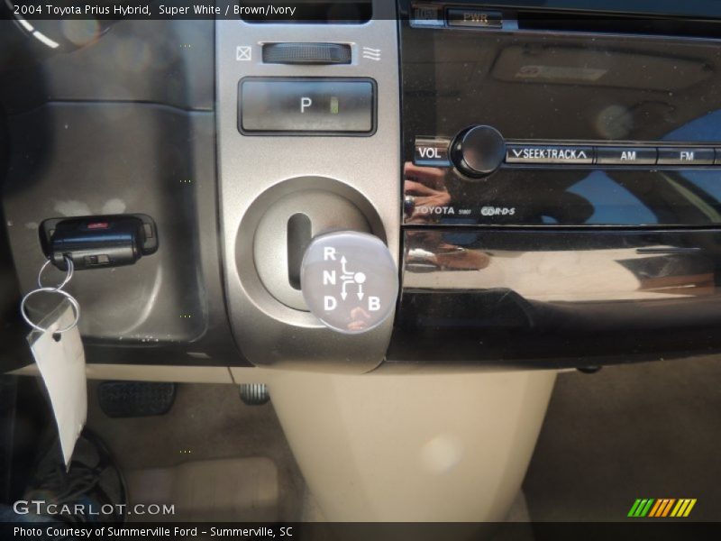 Super White / Brown/Ivory 2004 Toyota Prius Hybrid