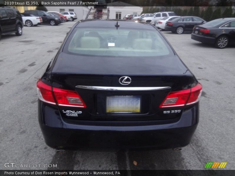 Black Sapphire Pearl / Parchment 2010 Lexus ES 350