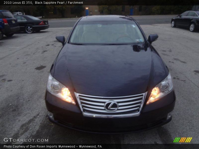 Black Sapphire Pearl / Parchment 2010 Lexus ES 350