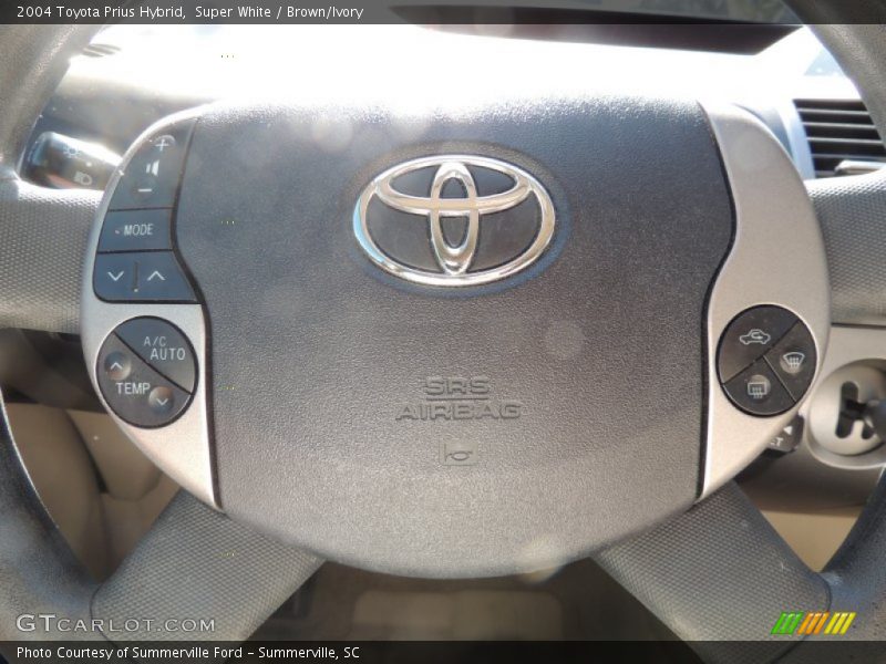 Super White / Brown/Ivory 2004 Toyota Prius Hybrid