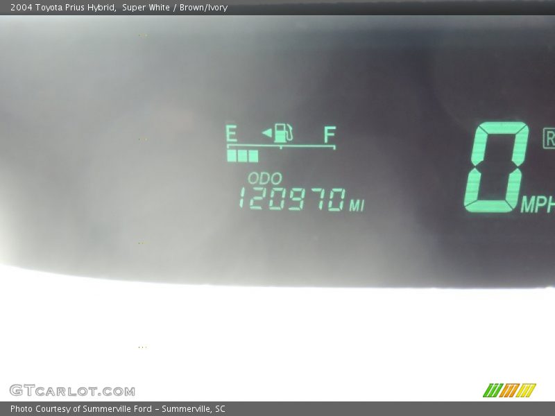 Super White / Brown/Ivory 2004 Toyota Prius Hybrid