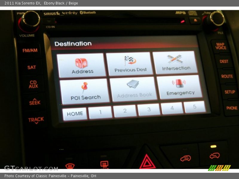 Ebony Black / Beige 2011 Kia Sorento EX