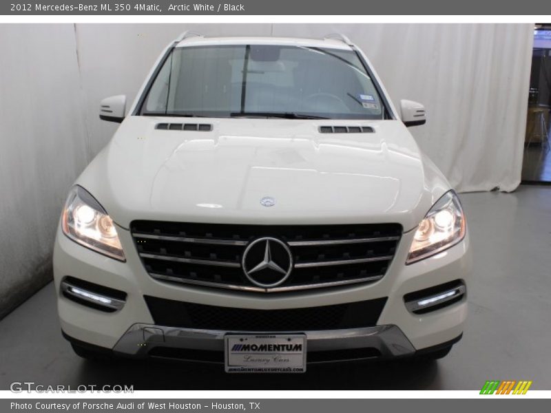Arctic White / Black 2012 Mercedes-Benz ML 350 4Matic