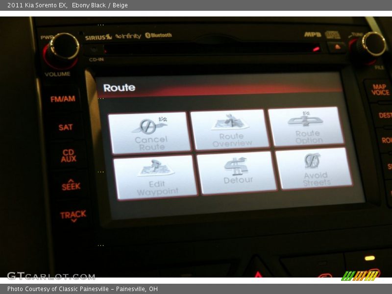 Ebony Black / Beige 2011 Kia Sorento EX