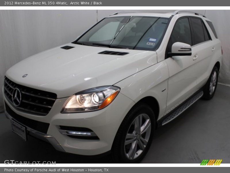 Arctic White / Black 2012 Mercedes-Benz ML 350 4Matic