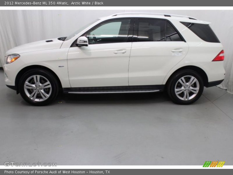 Arctic White / Black 2012 Mercedes-Benz ML 350 4Matic