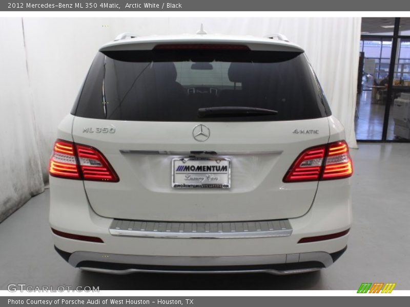 Arctic White / Black 2012 Mercedes-Benz ML 350 4Matic