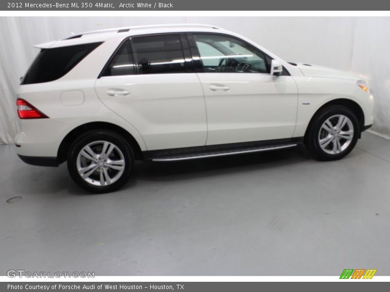 Arctic White / Black 2012 Mercedes-Benz ML 350 4Matic