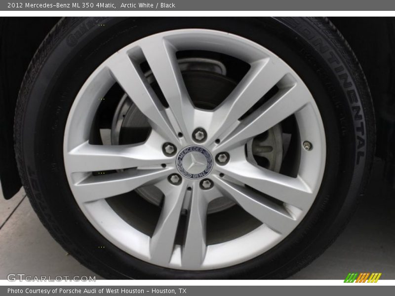 Arctic White / Black 2012 Mercedes-Benz ML 350 4Matic