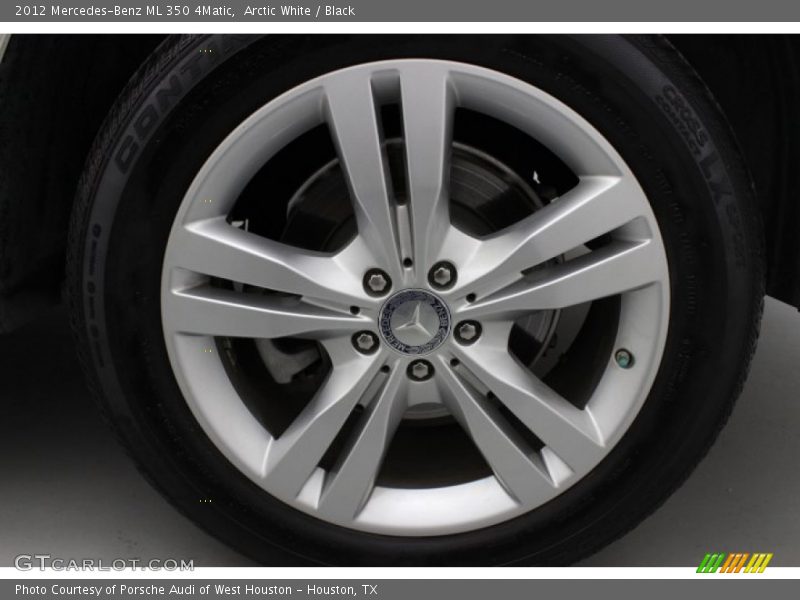 Arctic White / Black 2012 Mercedes-Benz ML 350 4Matic