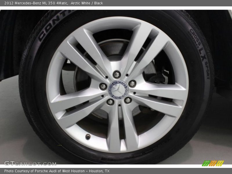 Arctic White / Black 2012 Mercedes-Benz ML 350 4Matic