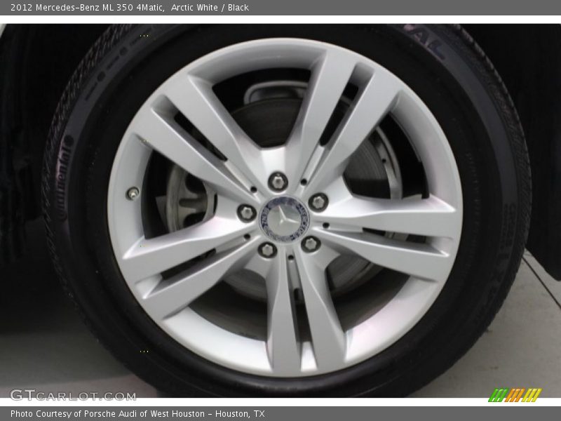 Arctic White / Black 2012 Mercedes-Benz ML 350 4Matic
